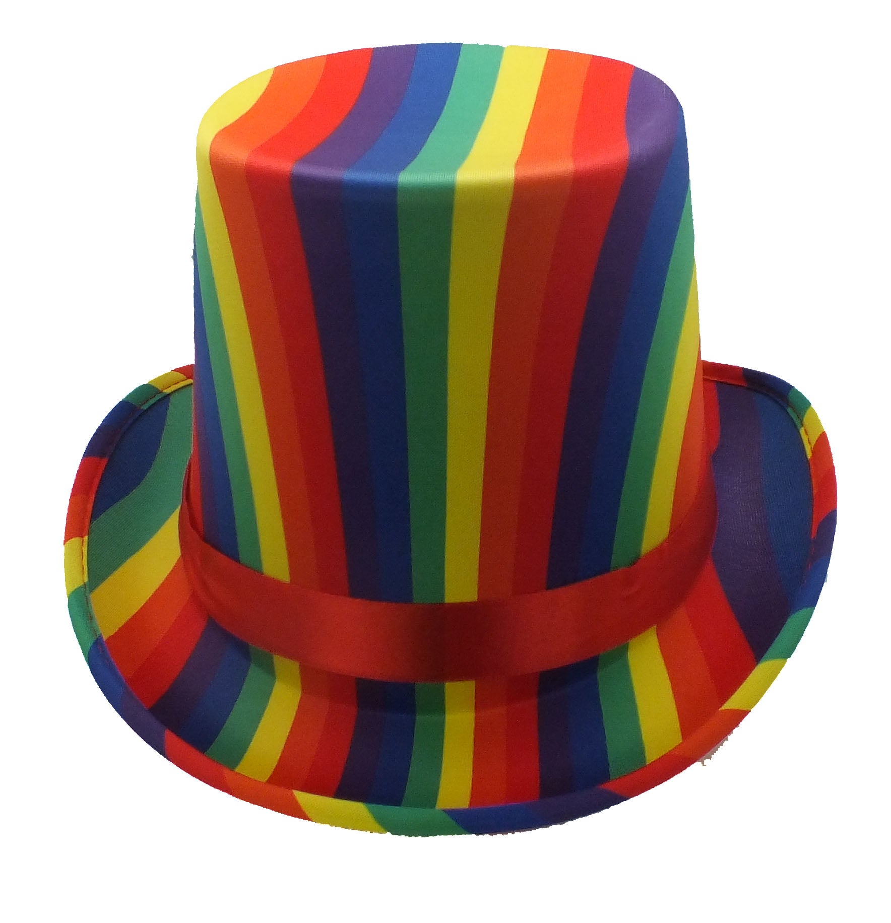 Rainbow Stripe Top Hat 