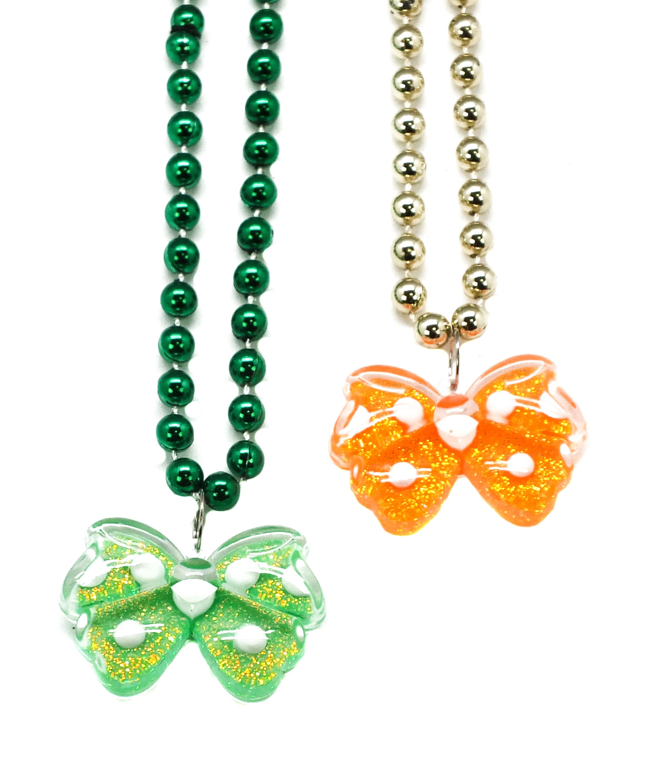33" Butterfly Bead Purple, Green and Gold