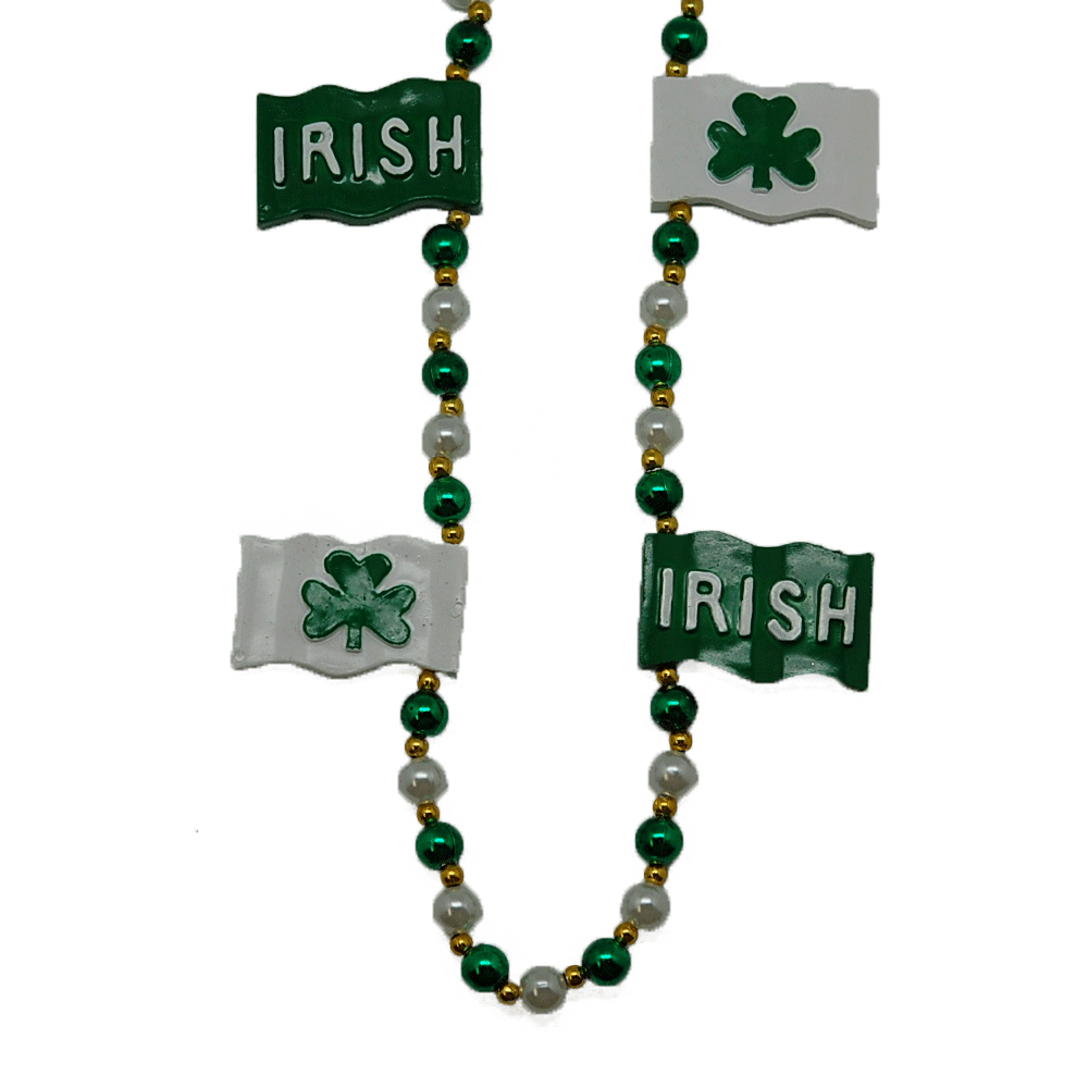 42" Irish Shamrock Flags Bead