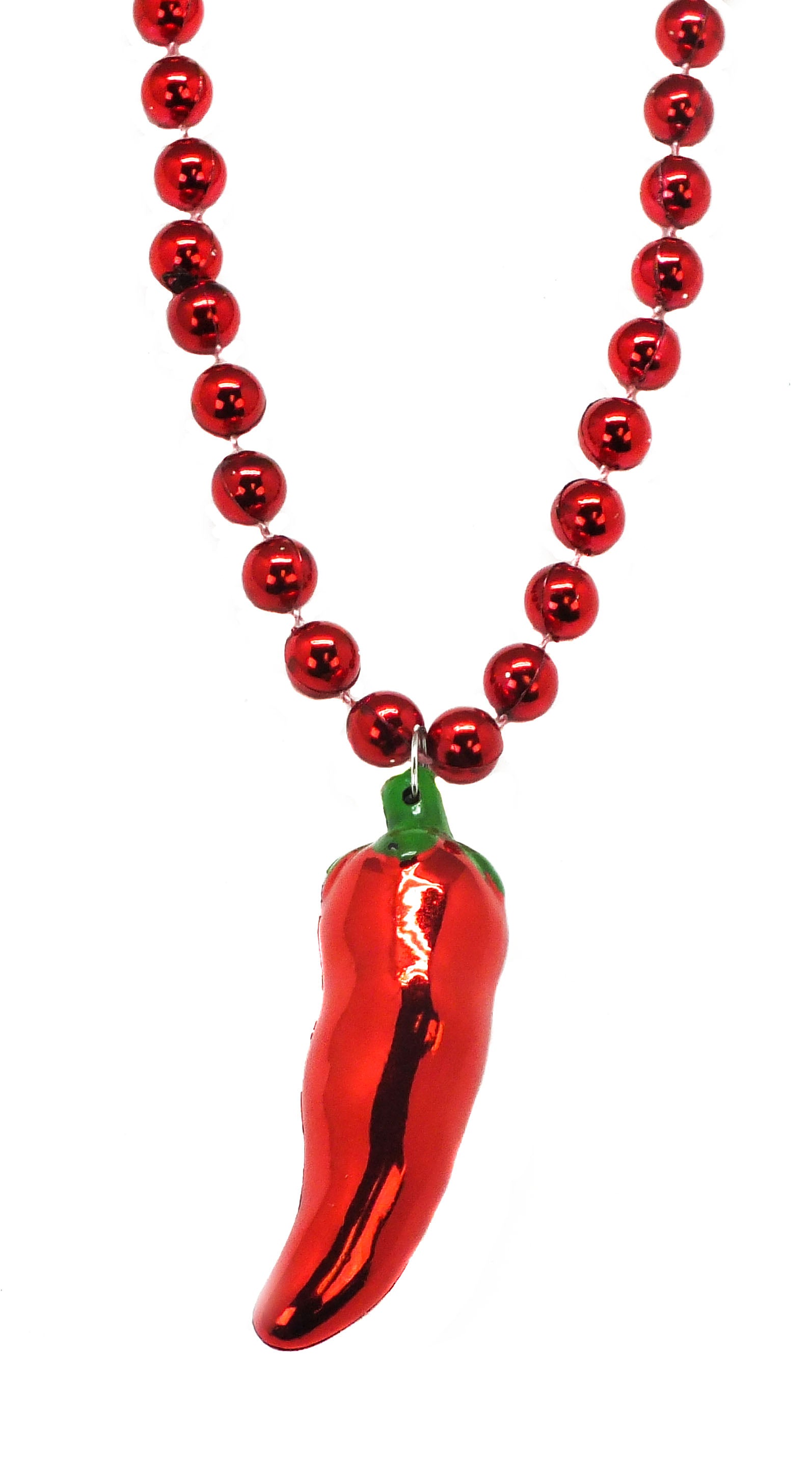 36" Red Chili Pepper Bead