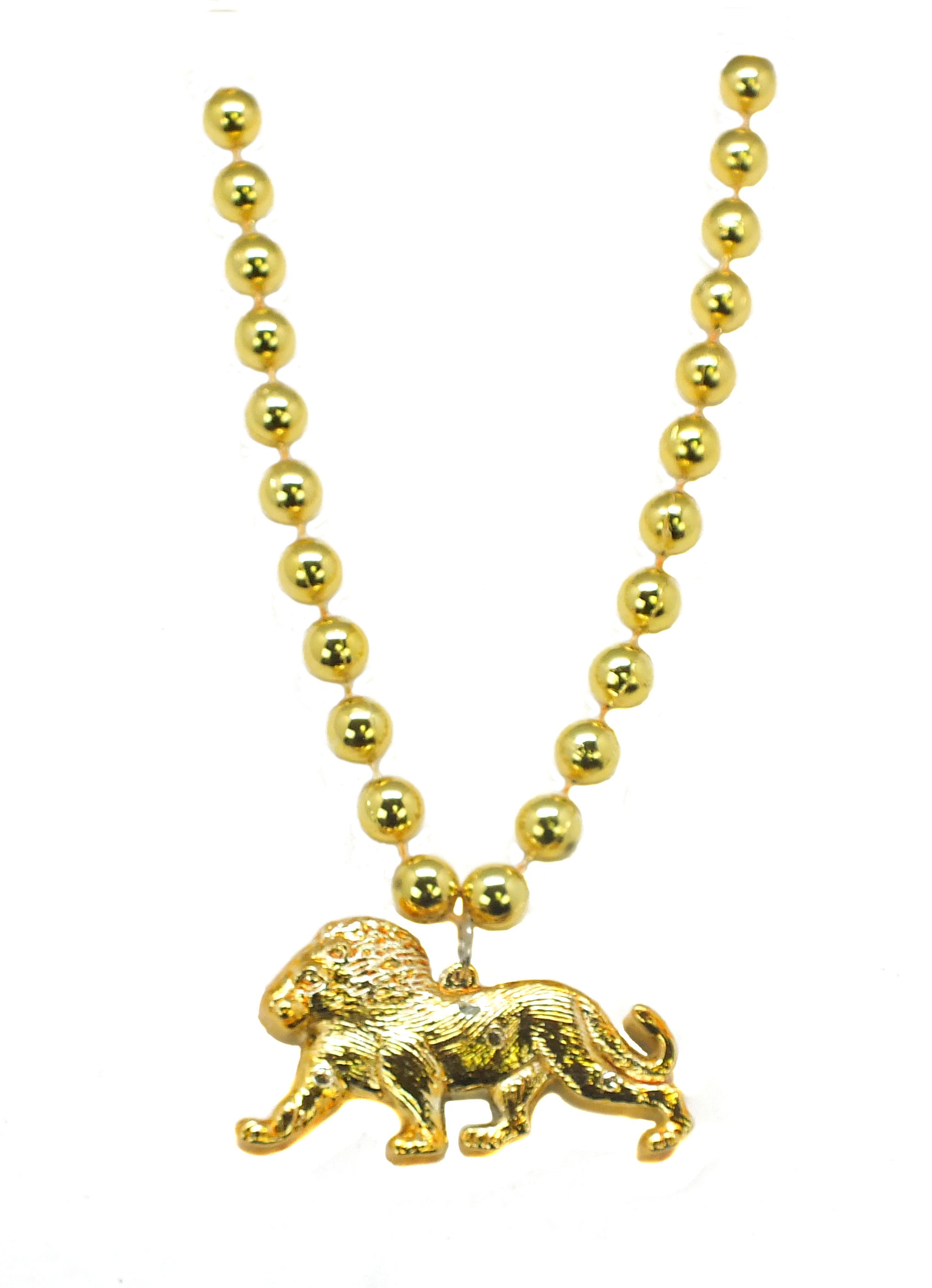 36" Gold Lion Bead