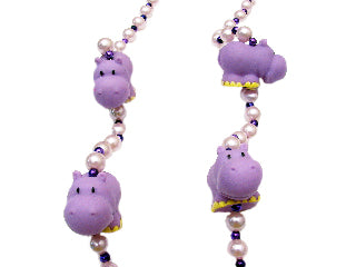42" Squeaky Hippos Bead