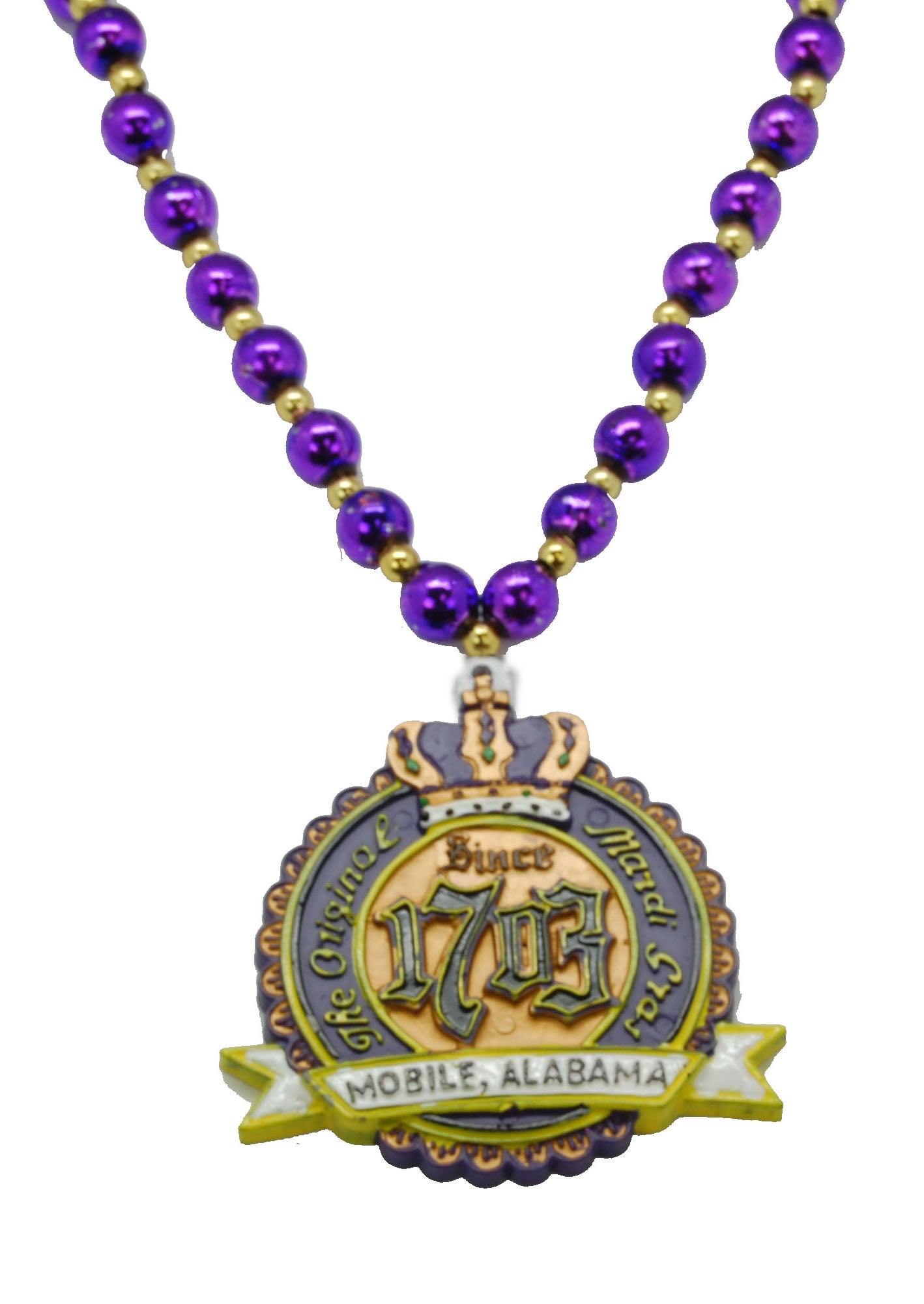 36" Original Mardi Gras 1703 Medallion Bead