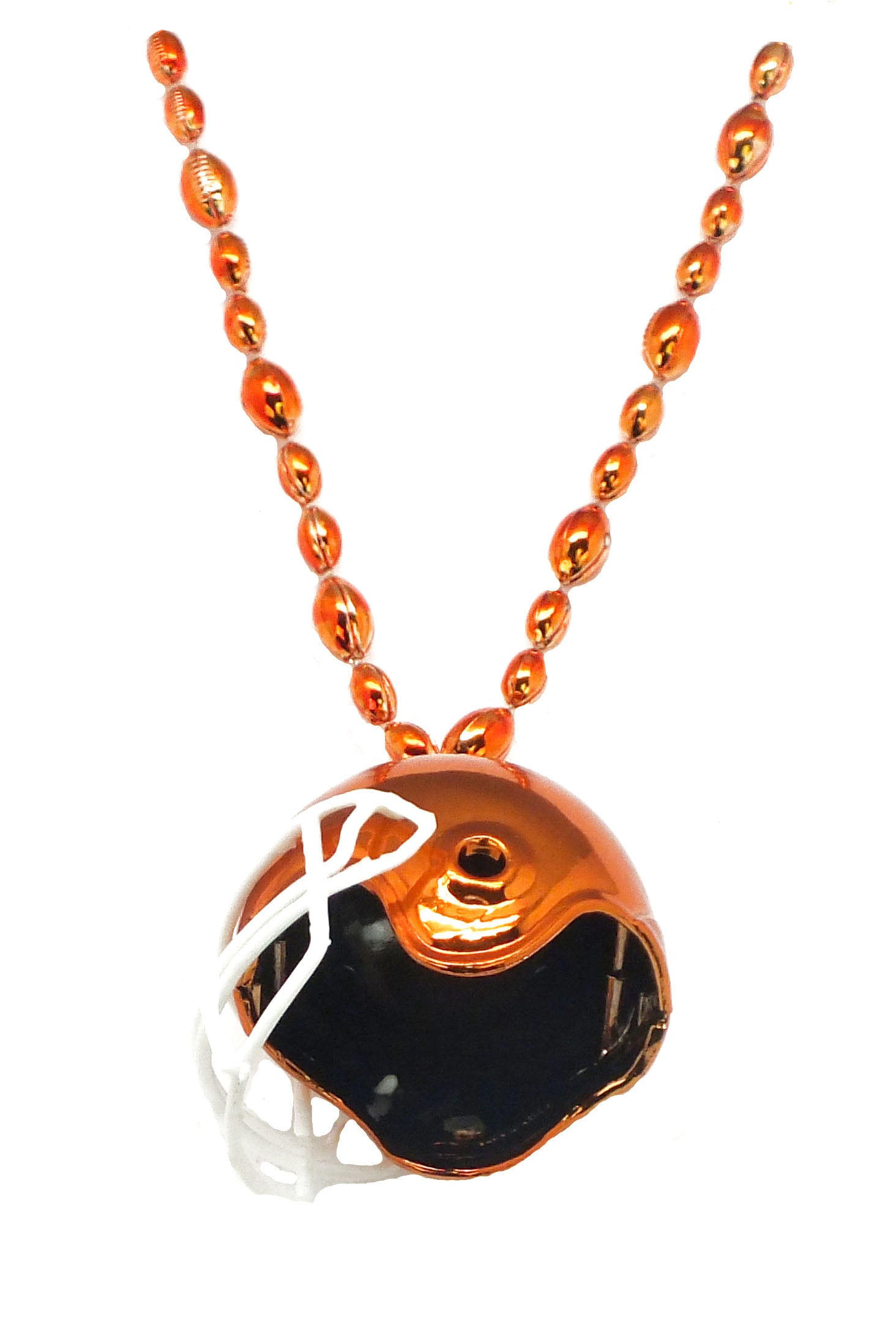 33" Orange Football Helmet Bead