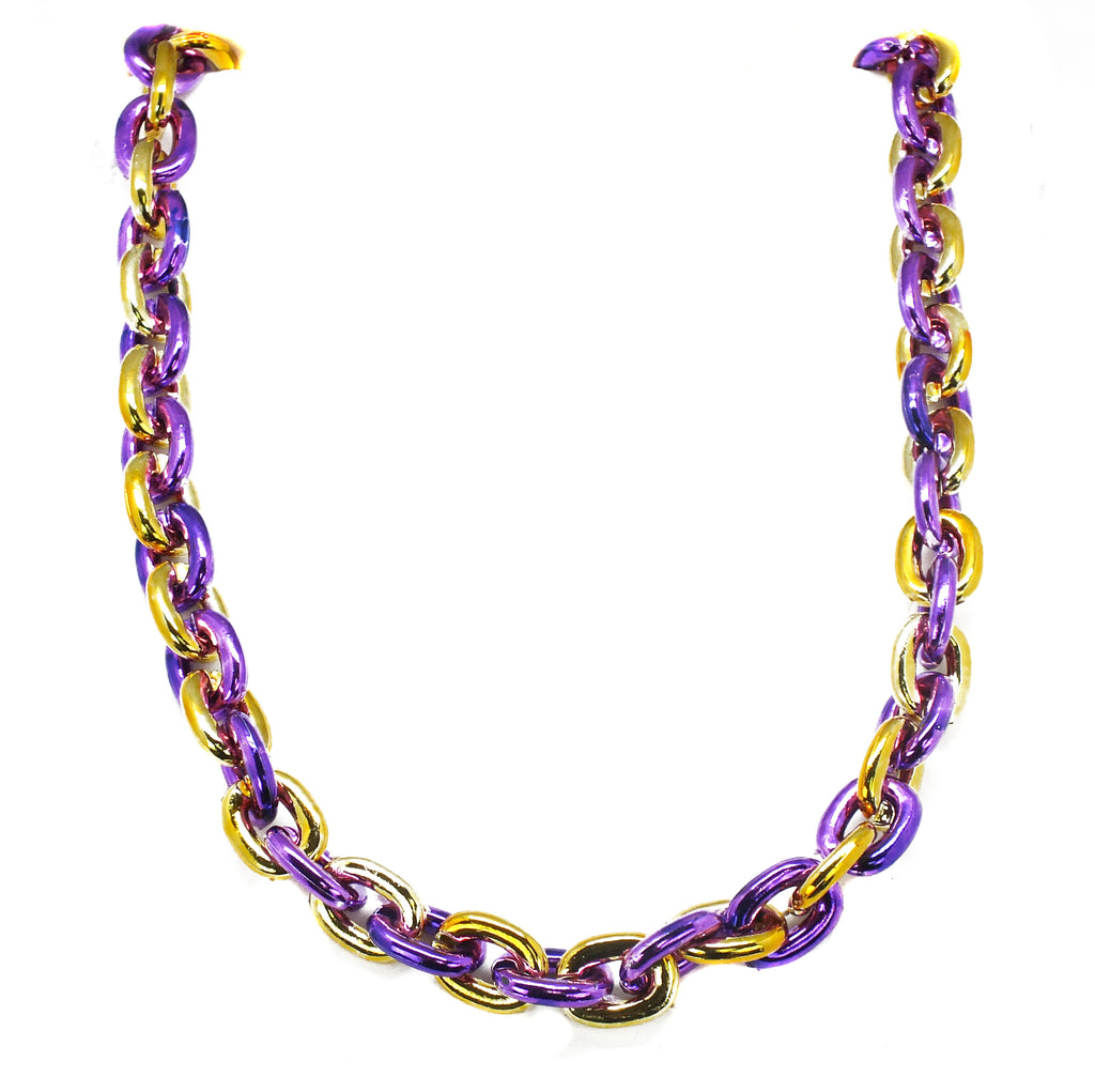 33 Purple Football Beads