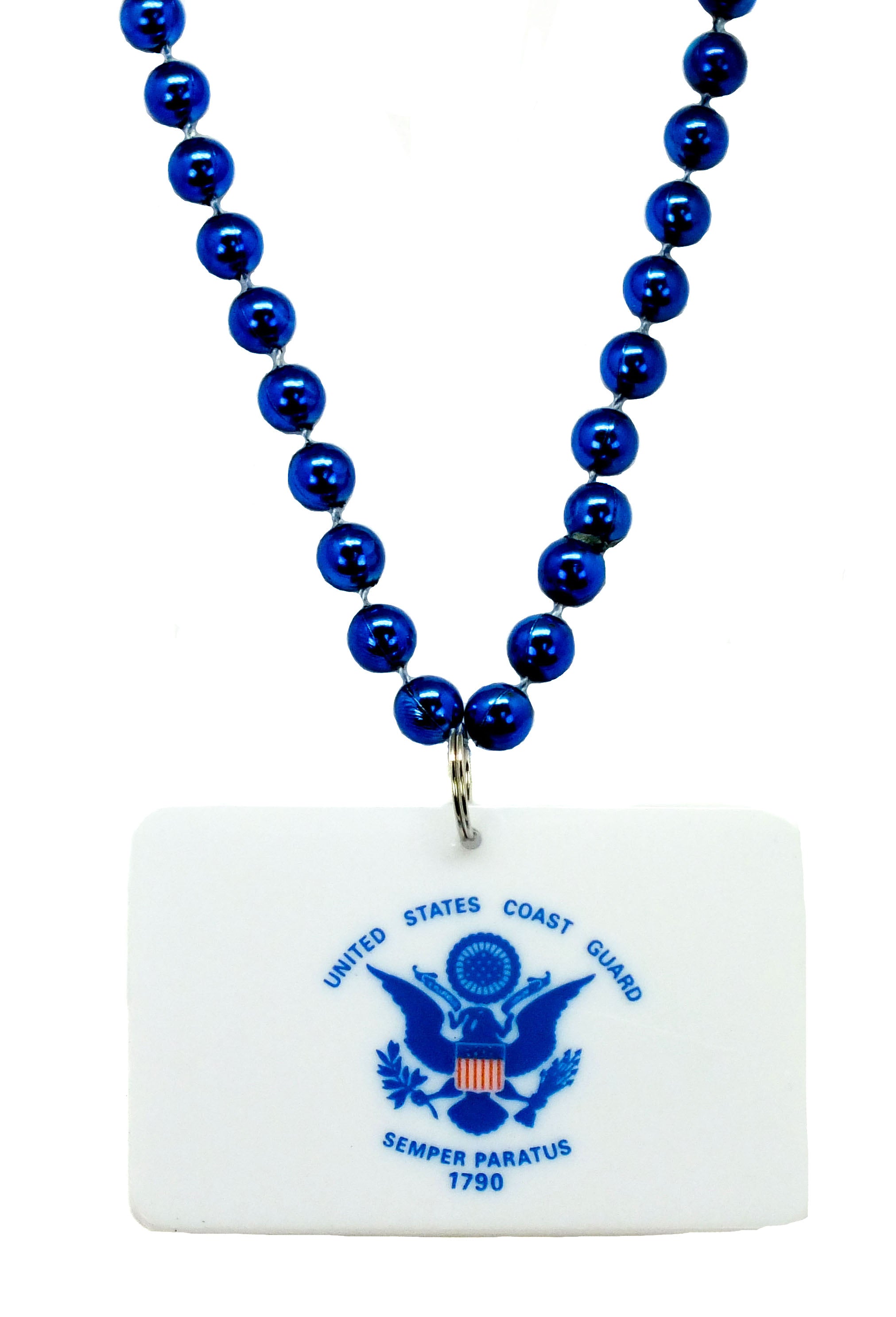 33" US Coast Guard Flag Beads