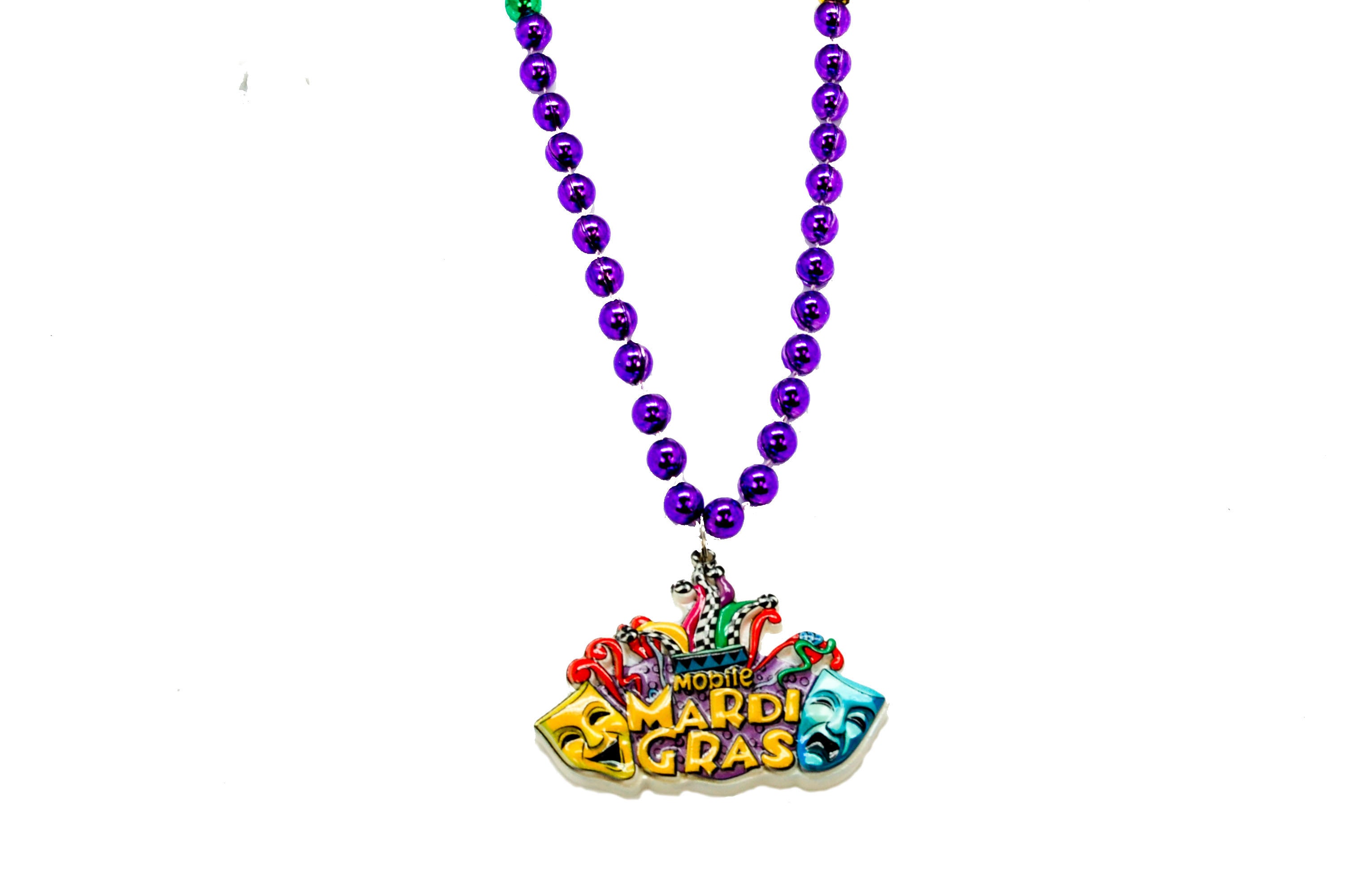36" Mobile Mardi Gras Beads