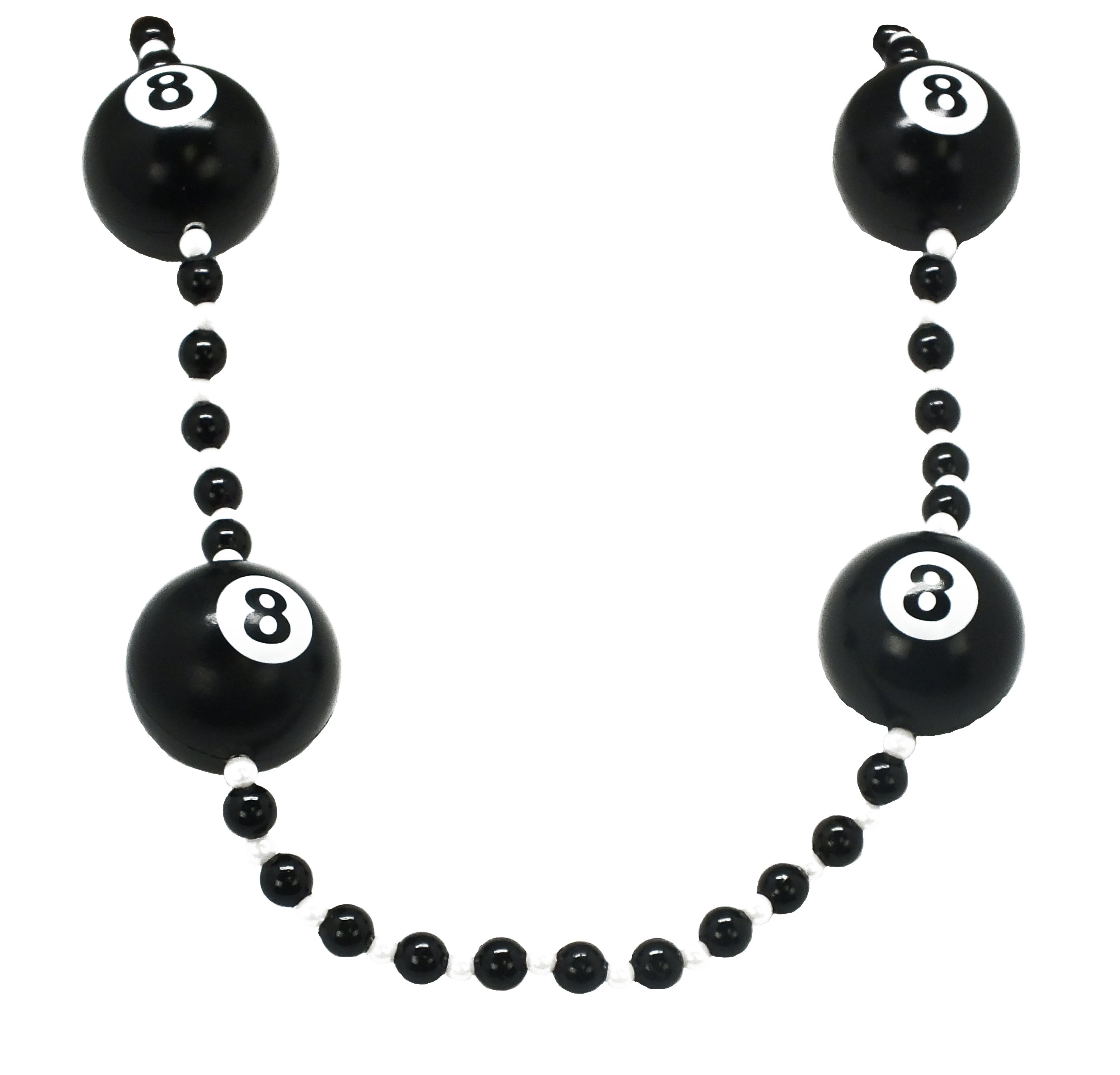 42" Black 8 Ball Bead