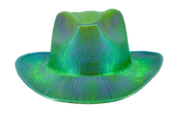 Green Metallic Cowboy Hat