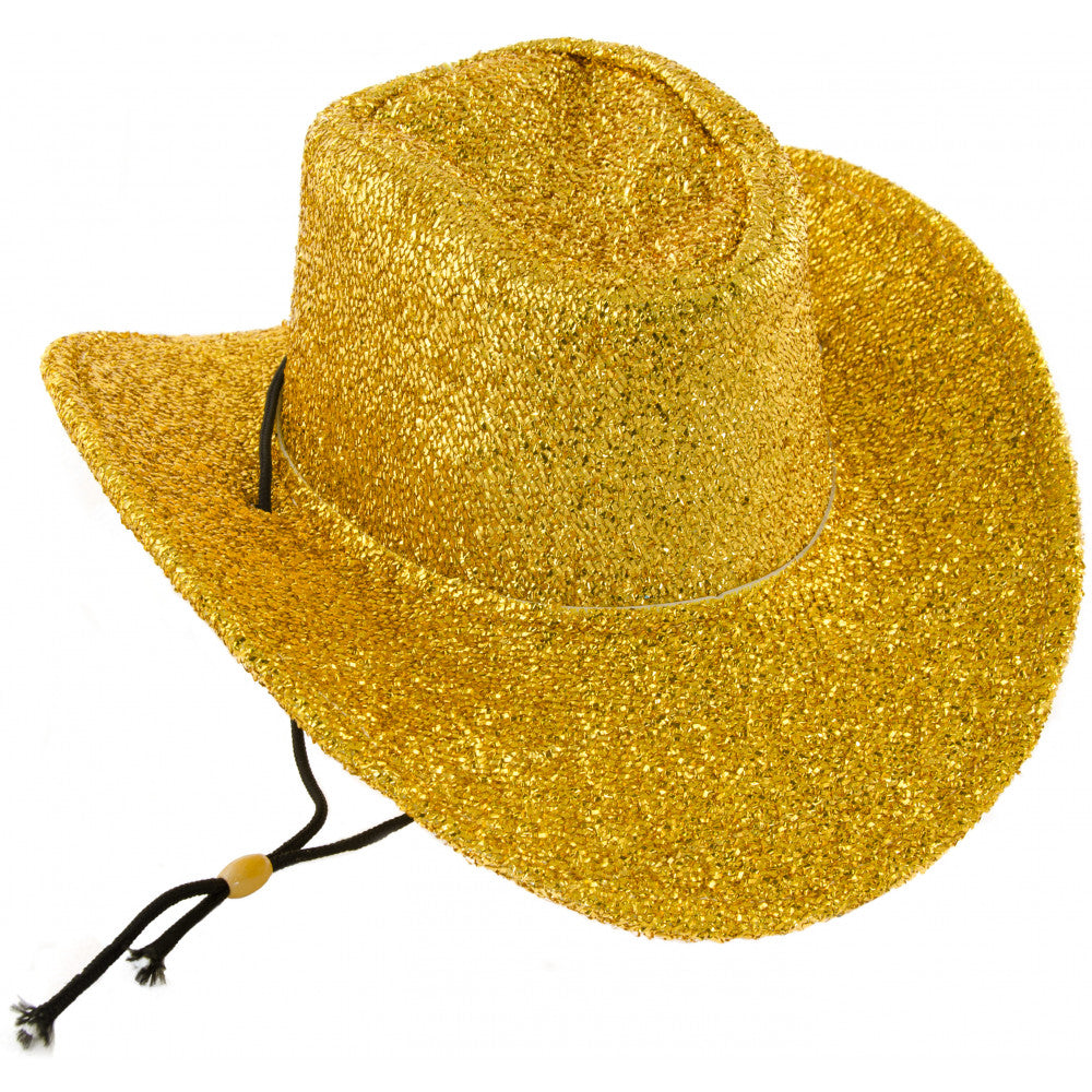 Gold Glitter Cowboy Hat