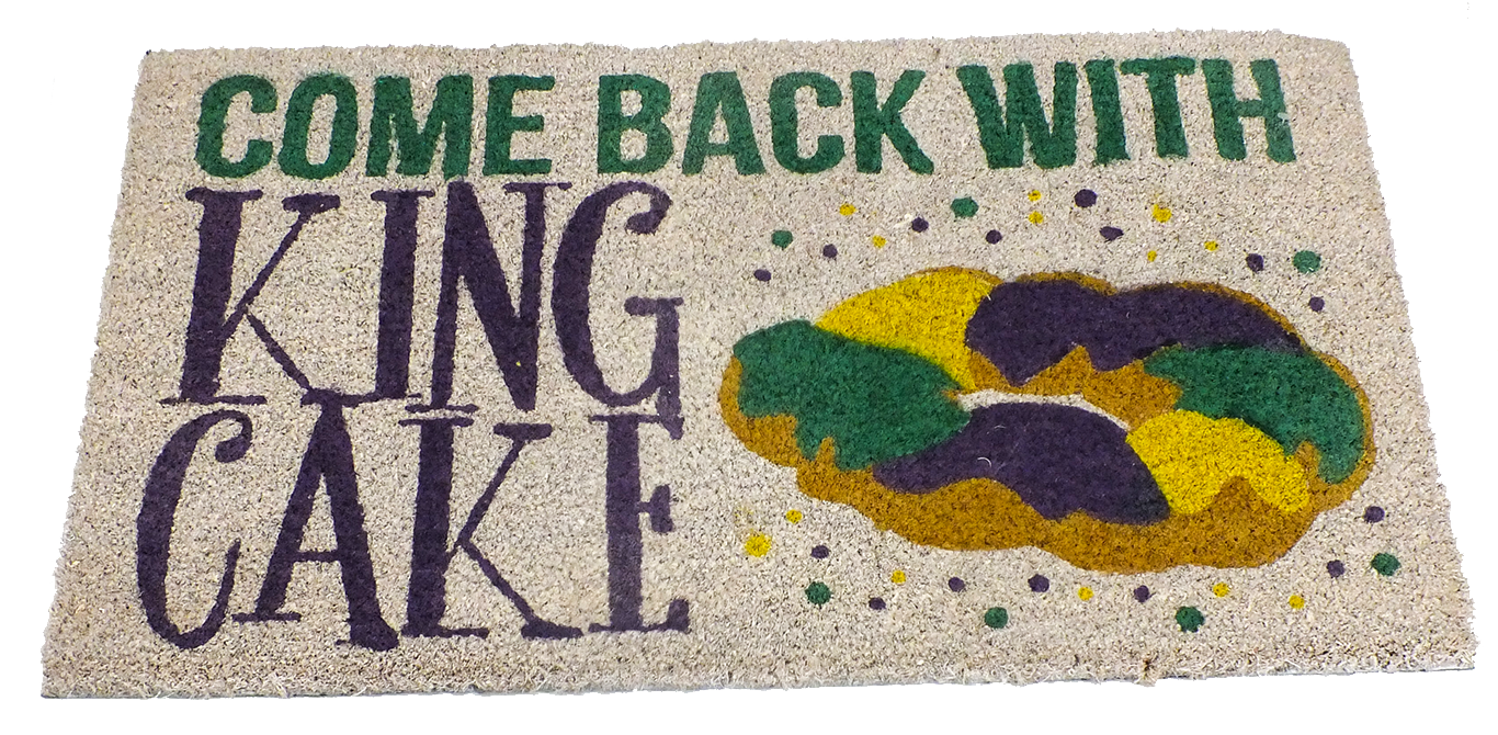 King Cake Door Mat