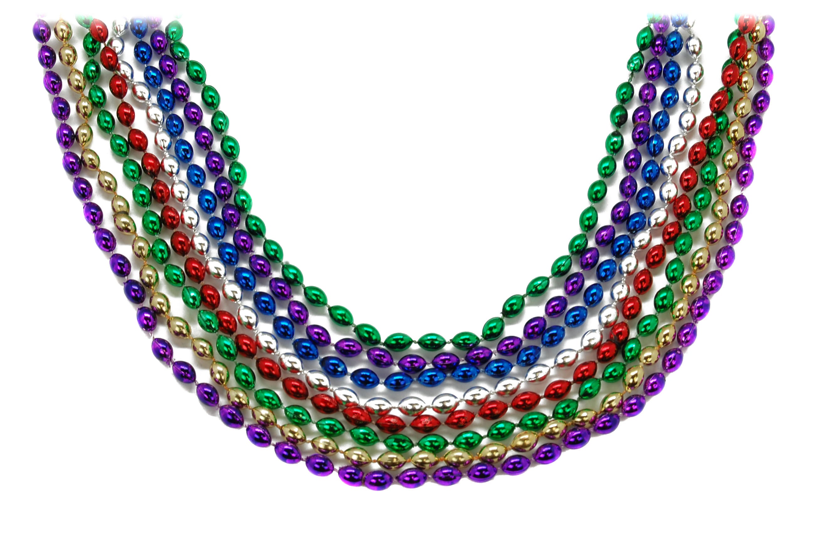 30" Oval assorted beads