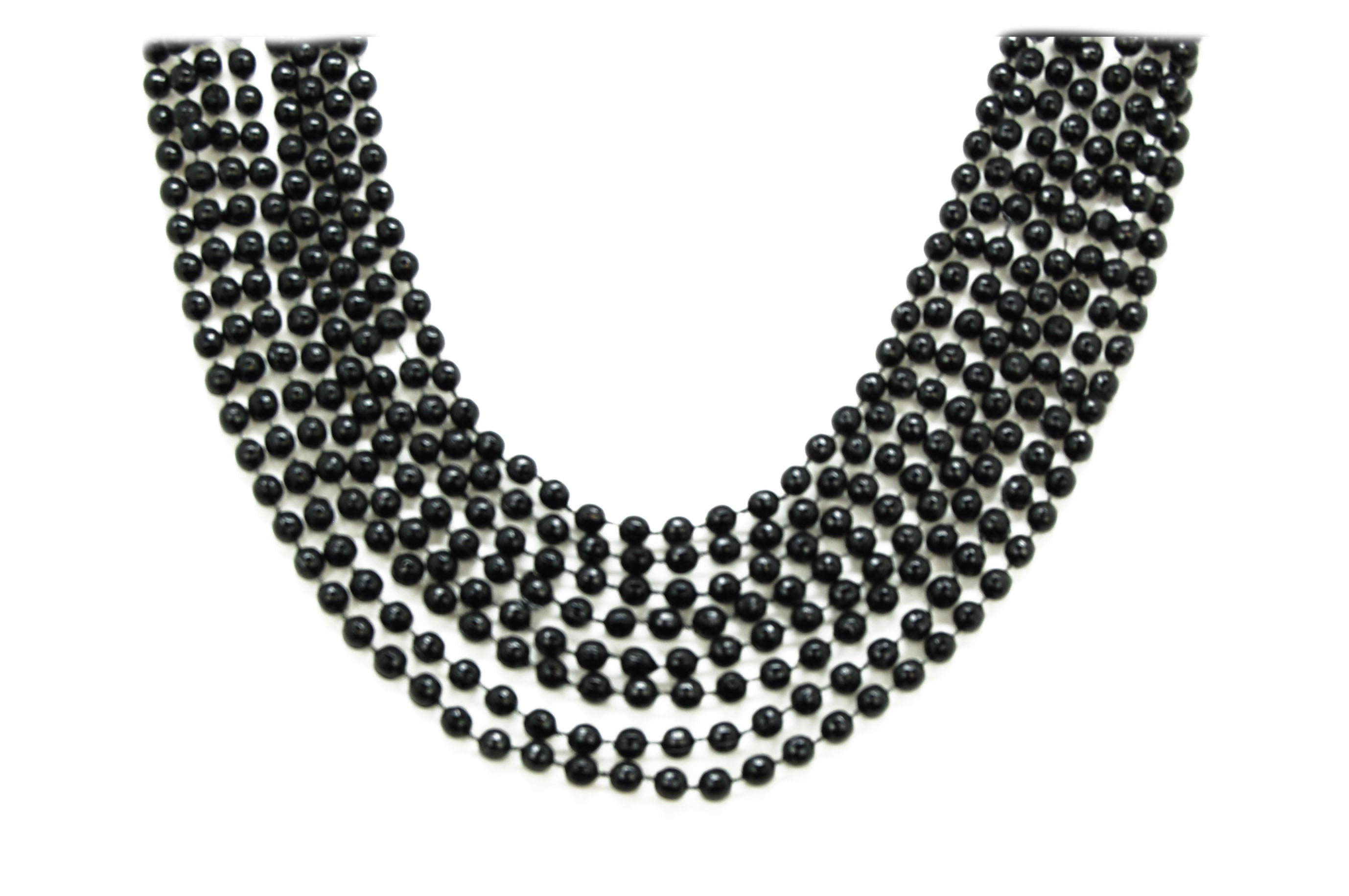 33" 7mm Global Beads Black