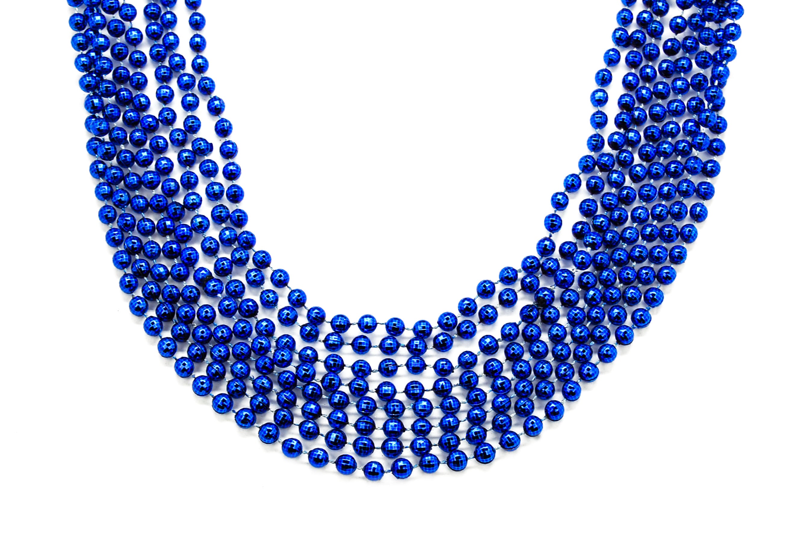 33" 7mm Global Beads Blue