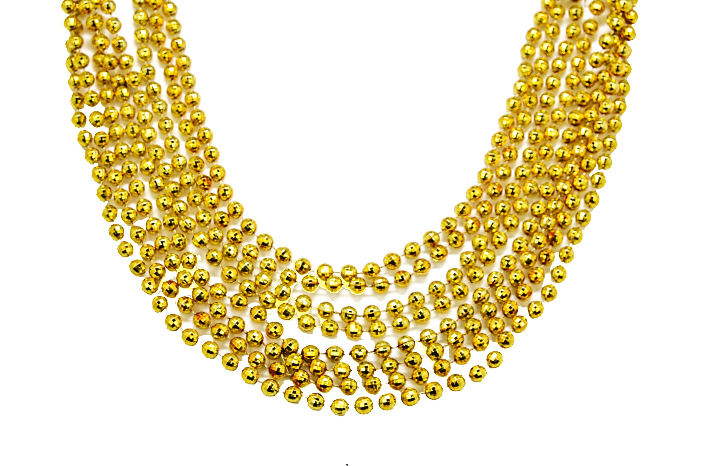33" 7mm Global Beads Gold
