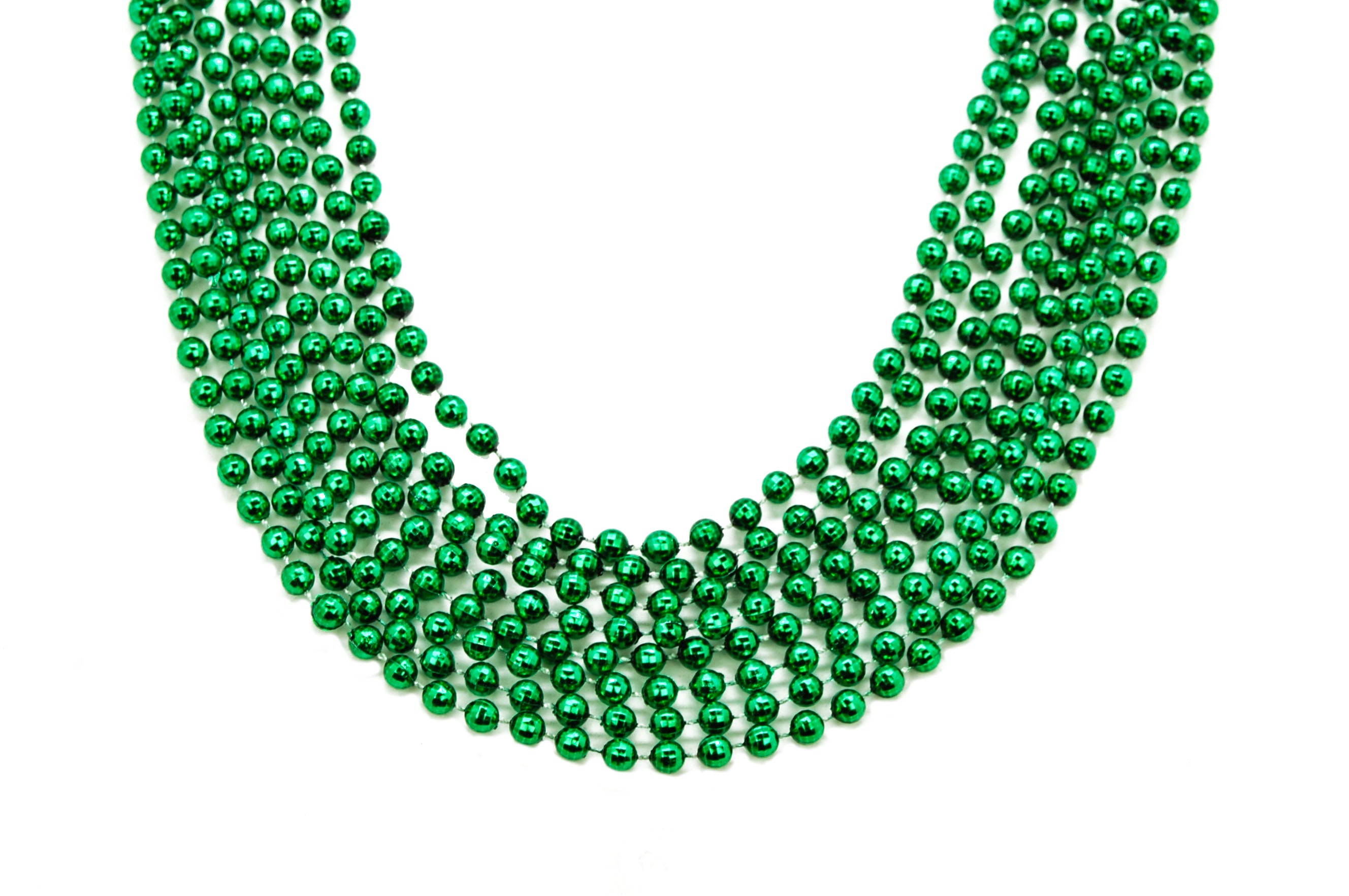 33" 7mm Global Beads Green