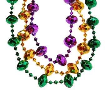 42" UFO Beads Purple, Green, and Gold