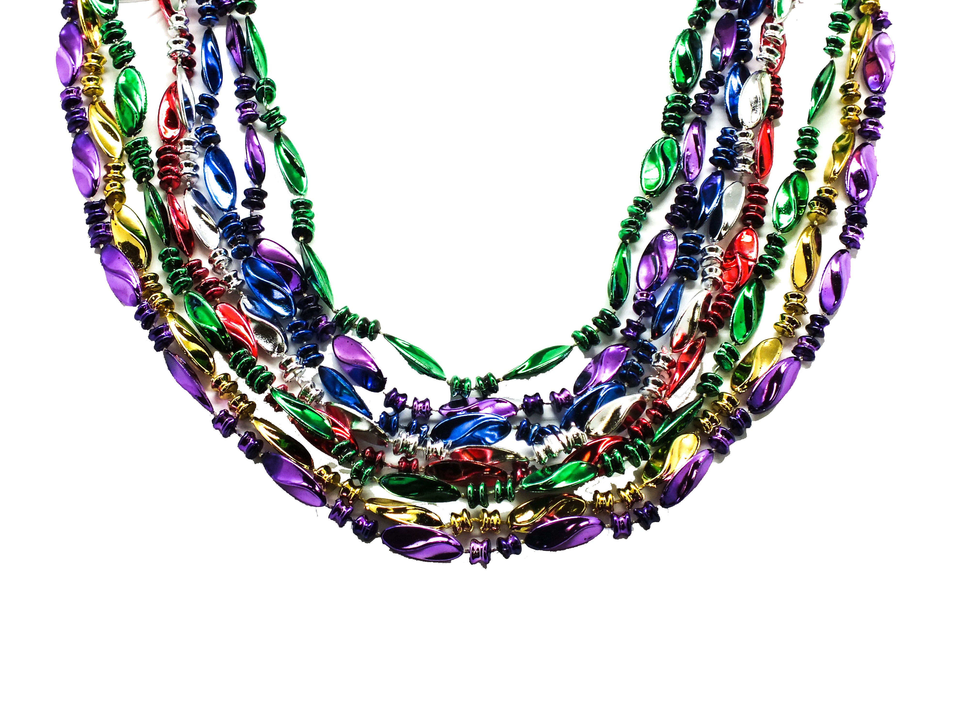 42" Twist Beads Assorted Colors