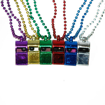 40" 6mm Beads with Whistles Assorted Colors