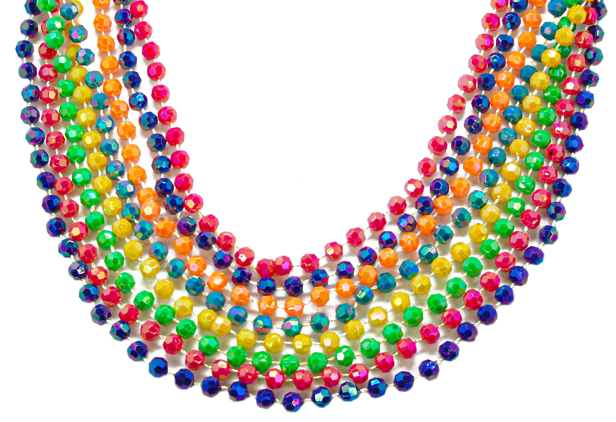 48" 8mm Faceted Beads Assorted Colors