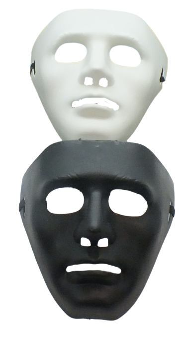 Black OR White Full Face Mask
