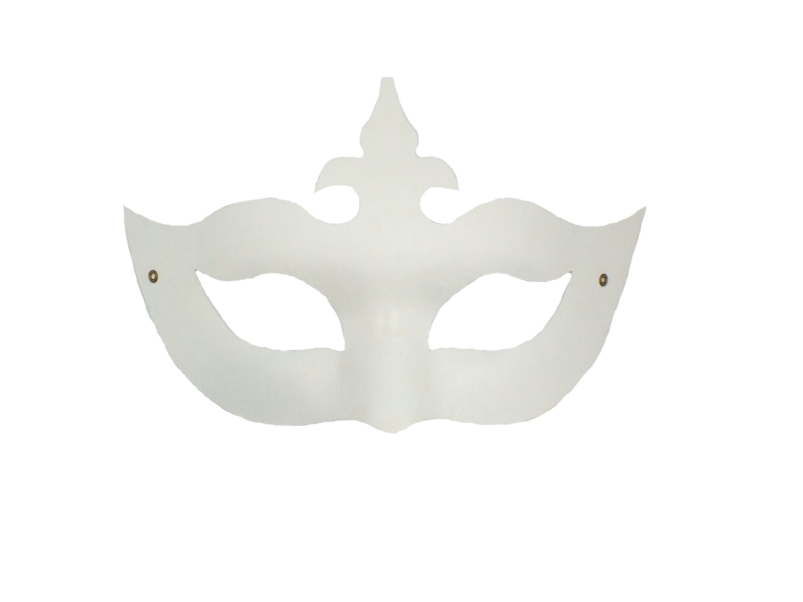 White Fleur De Lis Mask