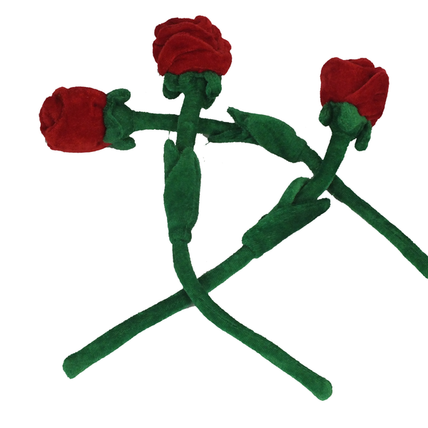 plush rose toy 10-30Pcs Plush Rose Flower Stuffed Flower Bendable Stems Plush Bouquet Toy  Soft Rose Flower for Classroom Girl Girlfriend Wife
