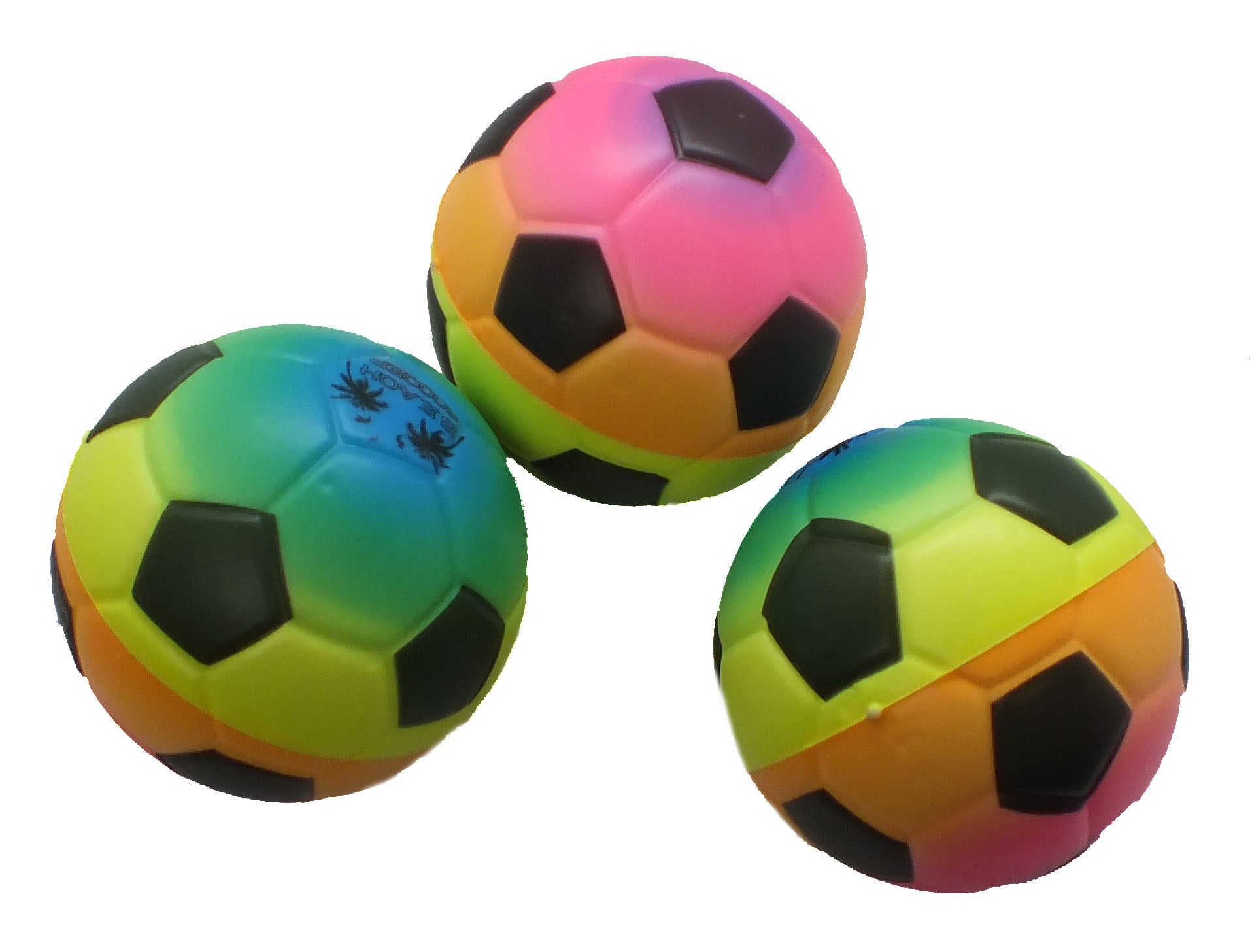 4" Rainbow Soccer Balls
