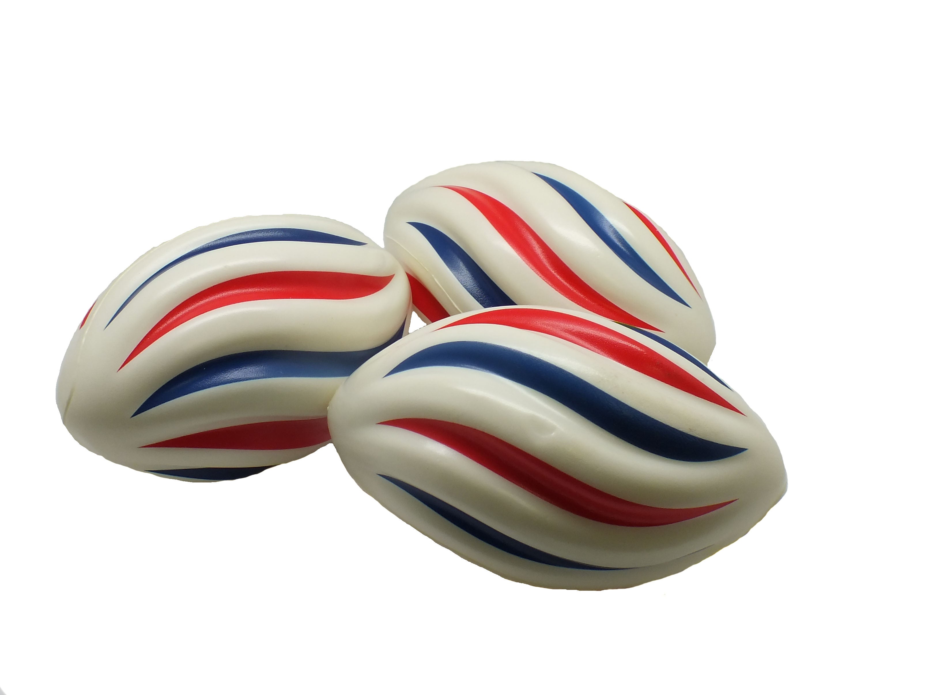 7" Red White and Blue Swirl Football
