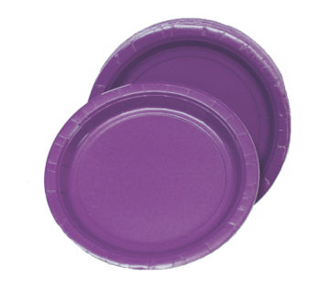 7" Purple Plates 20 ct