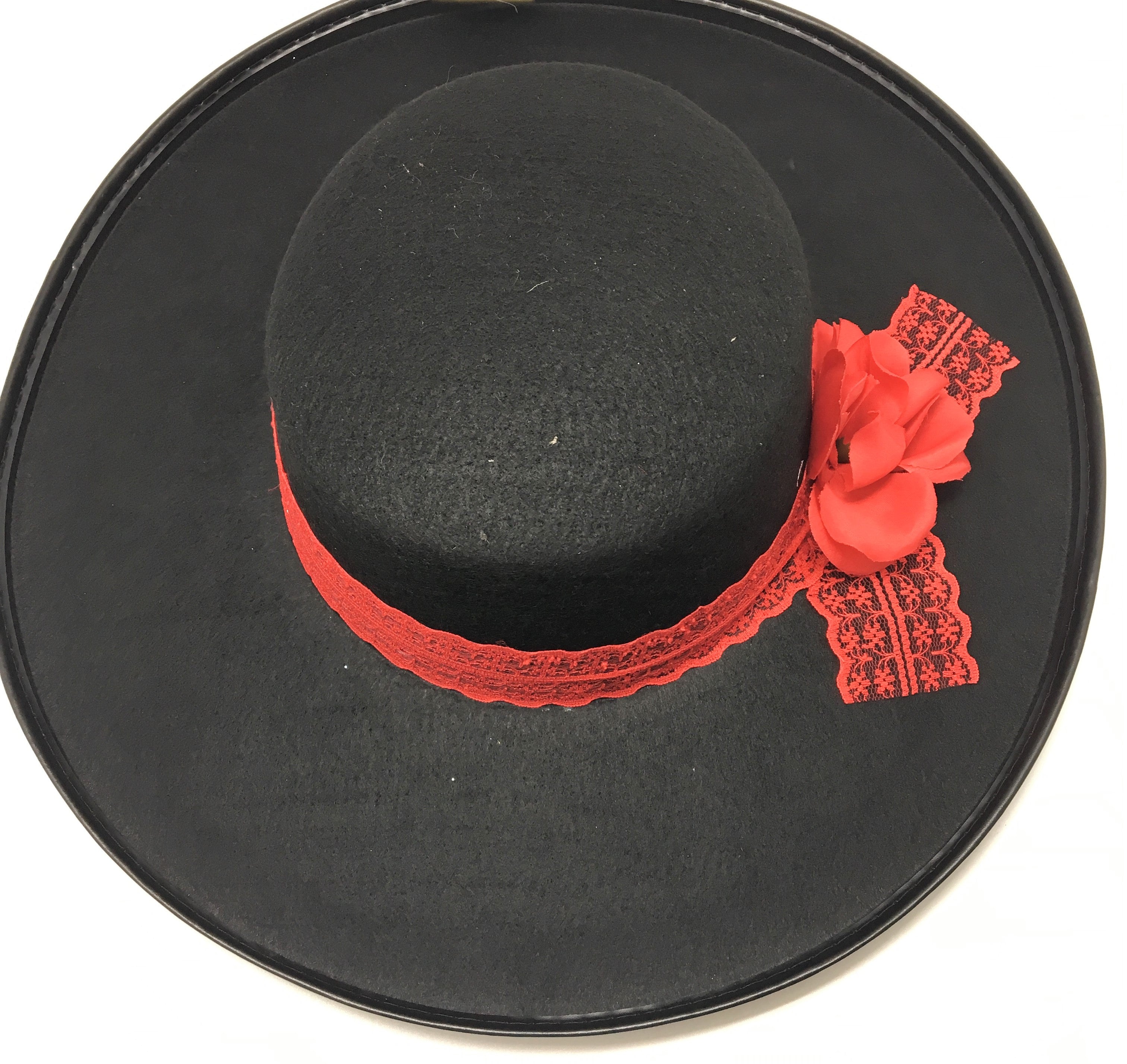 Spanish Day of the Dead Hat with Lace 