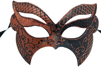 Brown and Black Butterfly-Shaped Mask